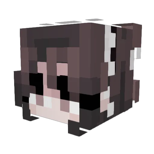 SutiApu Minecraft avatar head, 3D render