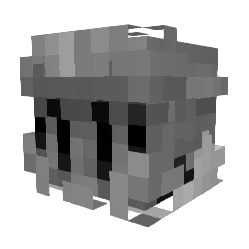 Sutixela Minecraft avatar head, 3D render