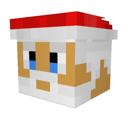 Sutskoo Minecraft avatar head, 3D render