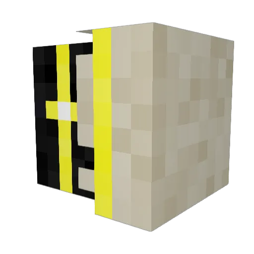 Suttania Minecraft avatar head, 3D render