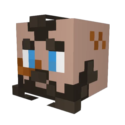 Suuds Minecraft avatar head, 3D render