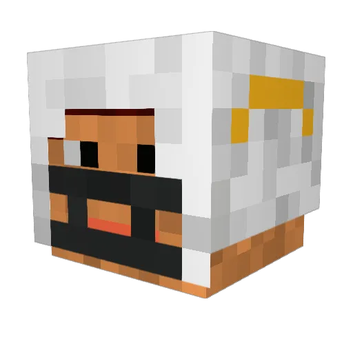 Suukas Minecraft avatar head, 3D render