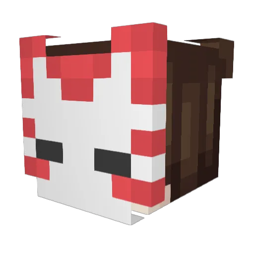 Suuruuuu Minecraft avatar head, 3D render