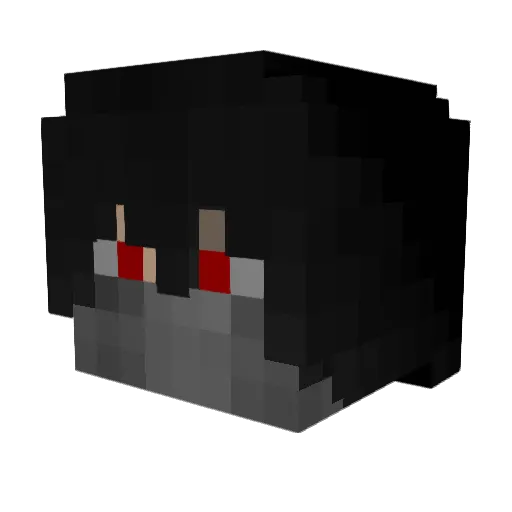 Suushihollow99 Minecraft avatar head, 3D render