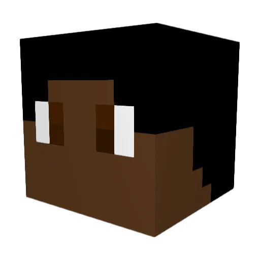 Suuston Minecraft avatar head, 3D render