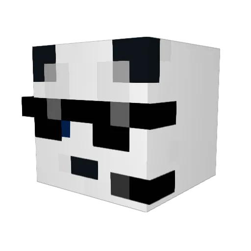 Suuuuunik Minecraft avatar head, 3D render