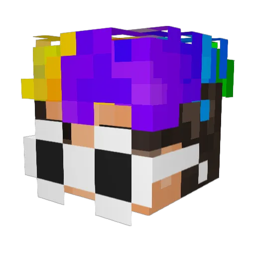 SuvataTobi Minecraft avatar head, 3D render
