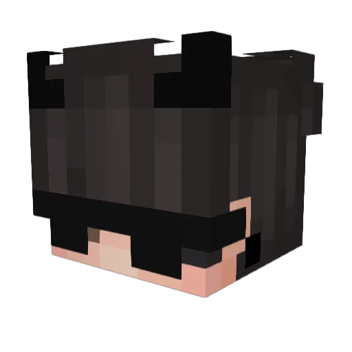 Suwanpen Minecraft avatar head, 3D render