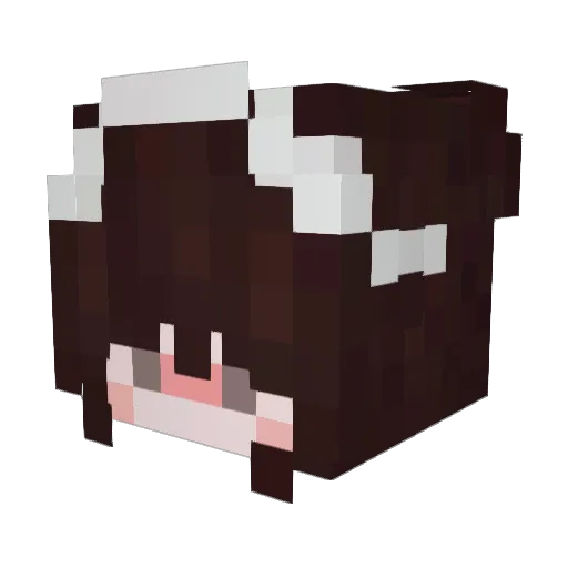 SuwyUwU Minecraft avatar head, 3D render