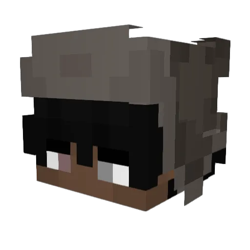 Suxify Minecraft avatar head, 3D render