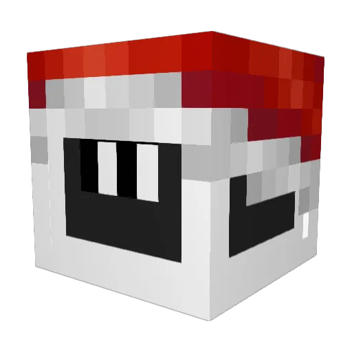 Suxu_ Minecraft avatar head, 3D render