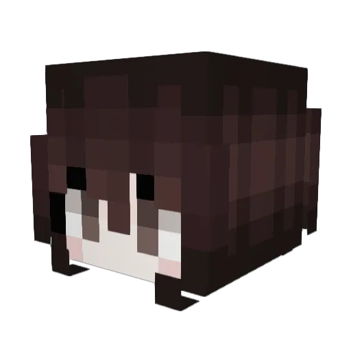Suyen Minecraft avatar head, 3D render