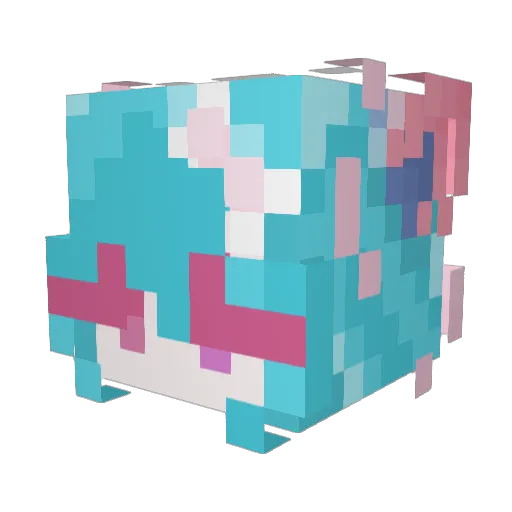 Suyeon019 Minecraft avatar head, 3D render