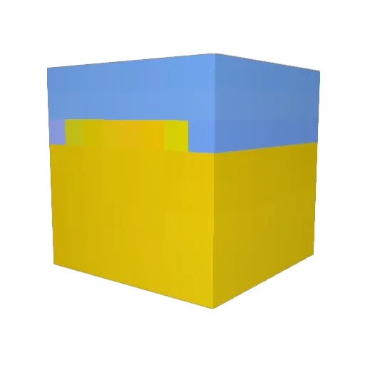 Suyummy Minecraft avatar head, 3D render