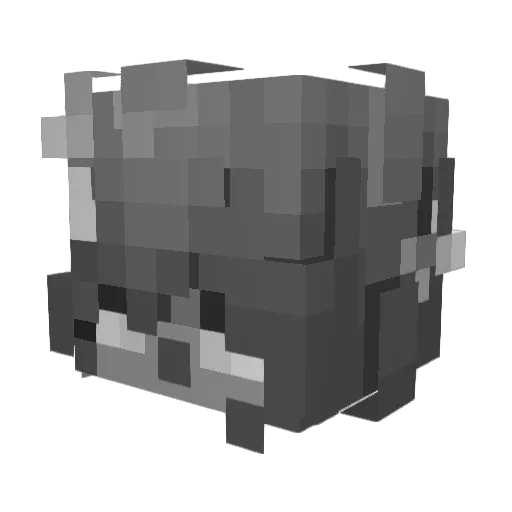 SuzResurrected Minecraft avatar head, 3D render