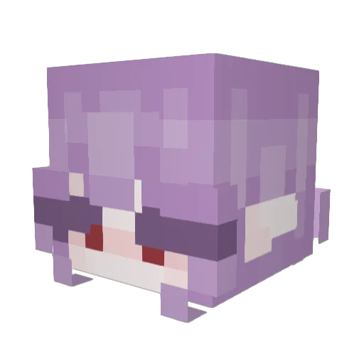 SuzuMonke Minecraft avatar head, 3D render
