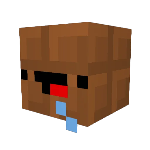 Suzuka_HNT Minecraft avatar head, 3D render