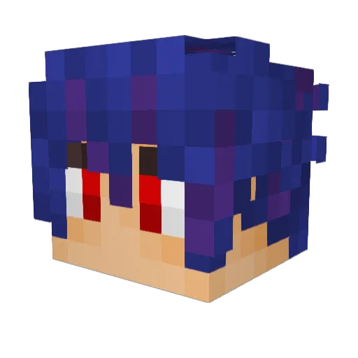 SuzukiXP Minecraft avatar head, 3D render