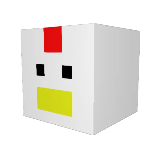 Suzurei440 Minecraft avatar head, 3D render