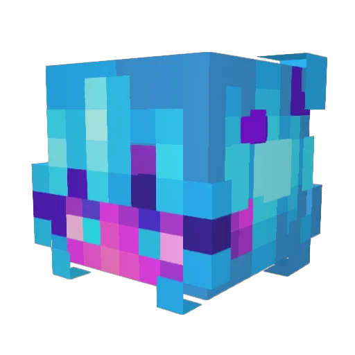 SuzyDEV Minecraft avatar head, 3D render