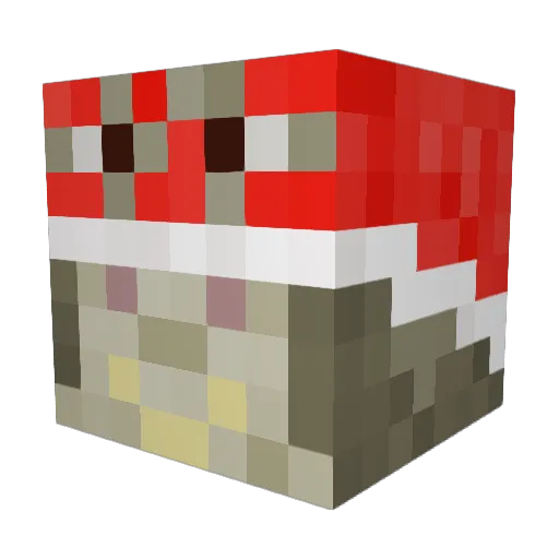 Suzzane Minecraft avatar head, 3D render