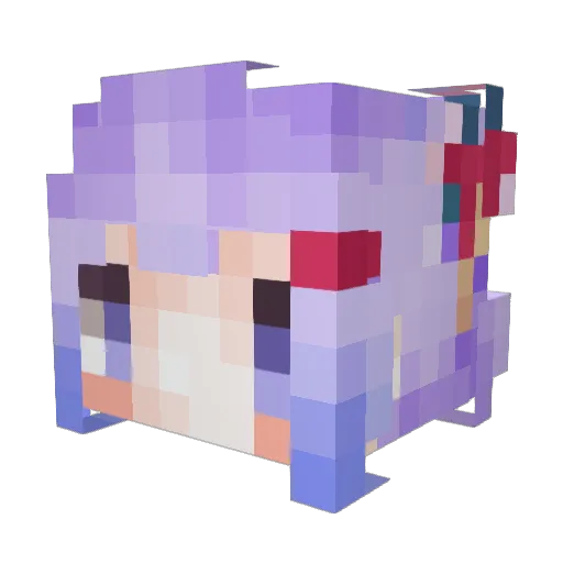 Suzzy_ Minecraft avatar head, 3D render
