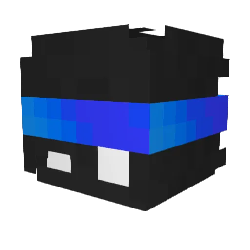 Sv2Claw0f7 Minecraft avatar head, 3D render