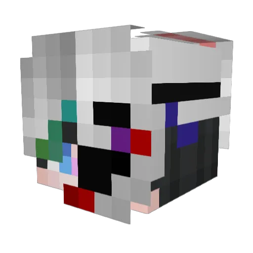 Sv2Drift9fb Minecraft avatar head, 3D render