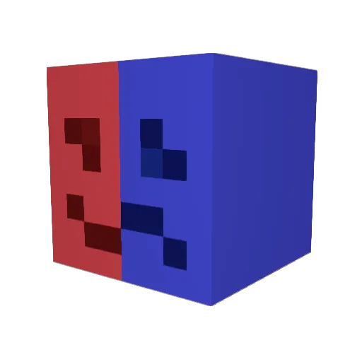 Sv2Fangibw Minecraft avatar head, 3D render