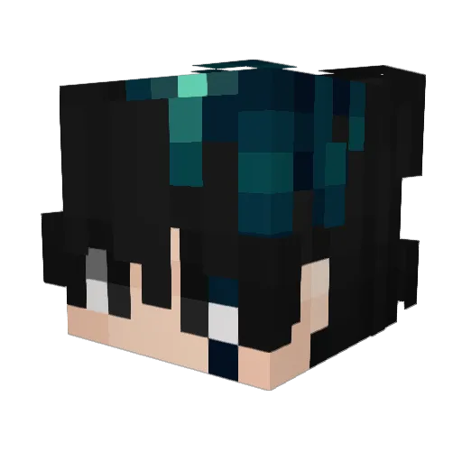 Sv2Forgea0m Minecraft avatar head, 3D render