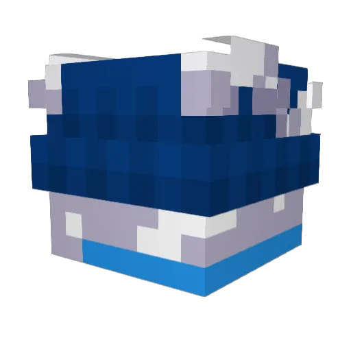 Sv2Iron2fb Minecraft avatar head, 3D render