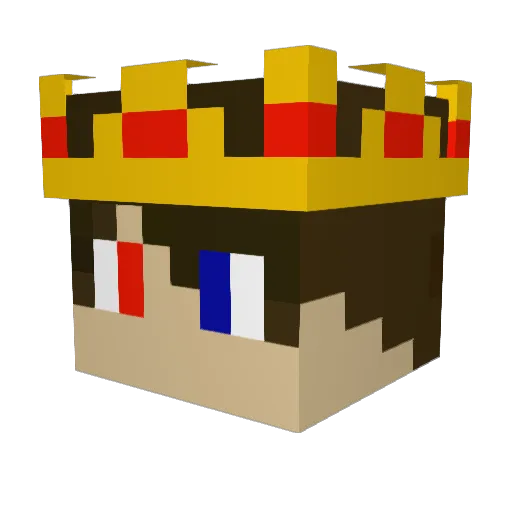 Sv2KSxikrI5BzSv2 Minecraft avatar head, 3D render