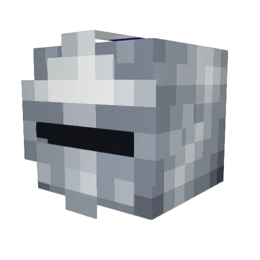 Svadge Minecraft avatar head, 3D render
