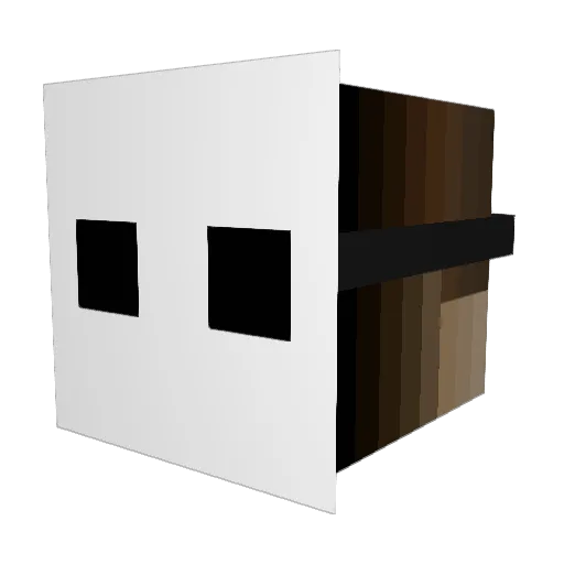 Svajc Minecraft avatar head, 3D render
