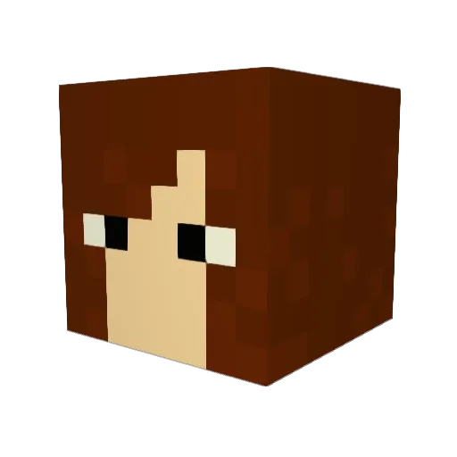 Svalbar Minecraft avatar head, 3D render