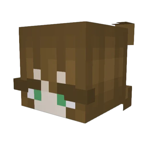 Svamp_Kramp Minecraft avatar head, 3D render