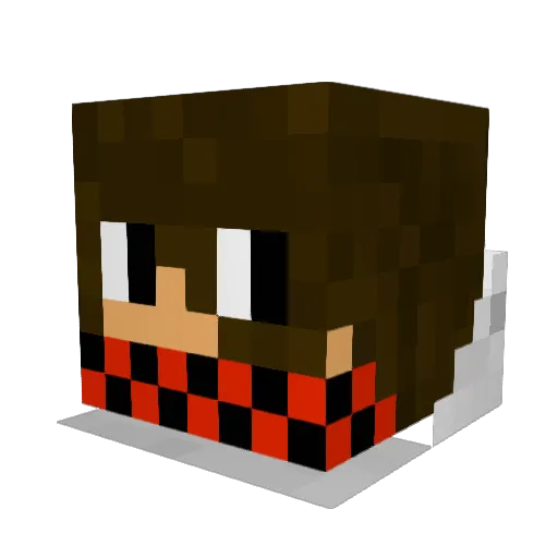 Svan12 Minecraft avatar head, 3D render