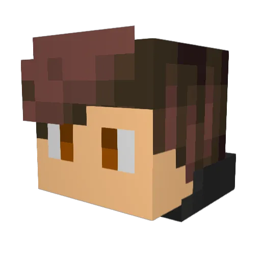 Svant Minecraft avatar head, 3D render