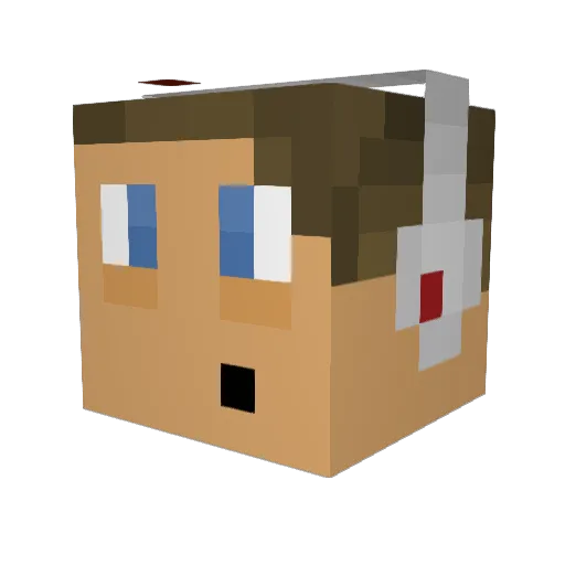 Svarholt Minecraft avatar head, 3D render
