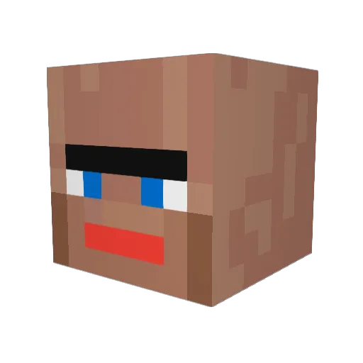 Svari24 Minecraft avatar head, 3D render