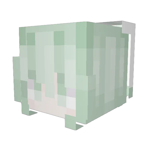 Svarnie Minecraft avatar head, 3D render