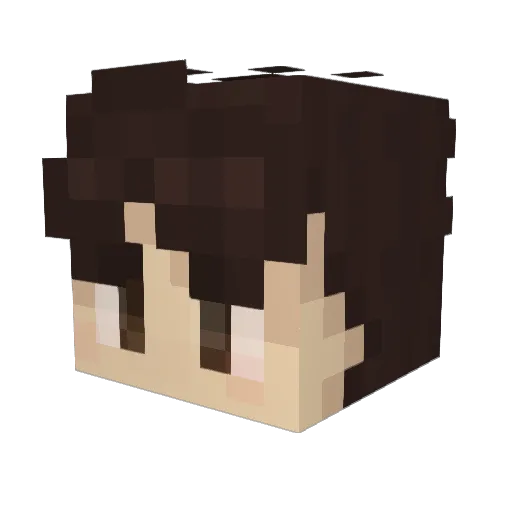 SvartasteKatten Minecraft avatar head, 3D render