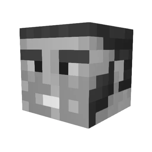 Svdalus Minecraft avatar head, 3D render