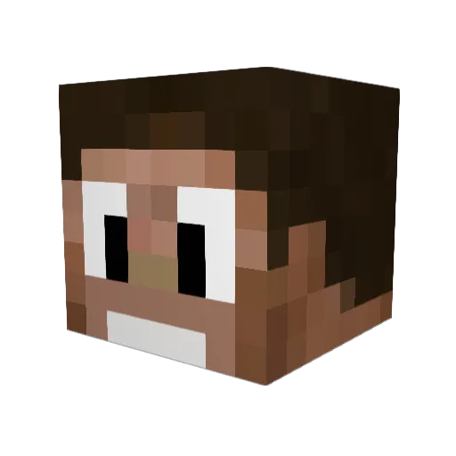 Svedhul Minecraft avatar head, 3D render