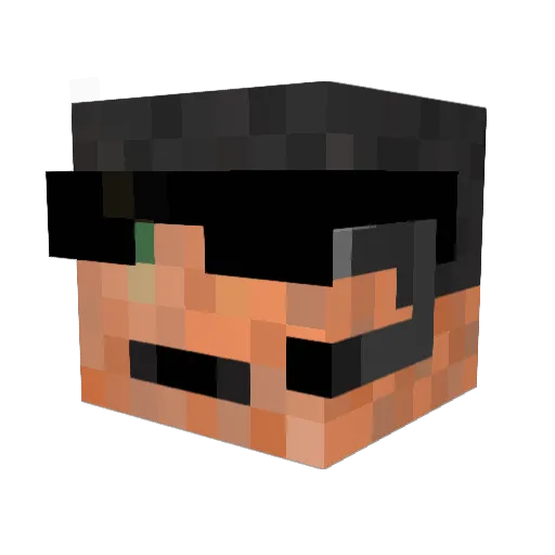 Svedis Minecraft avatar head, 3D render