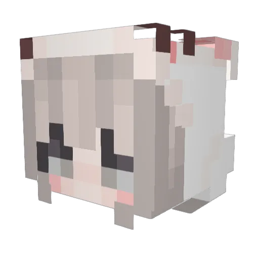 Sveiki Minecraft avatar head, 3D render