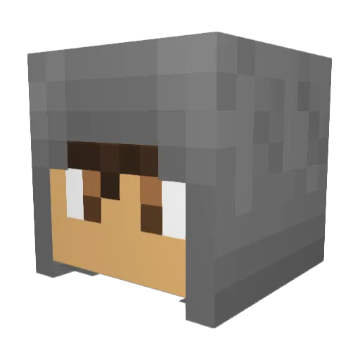Sveinon Minecraft avatar head, 3D render