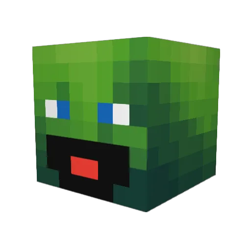 Svekkeshadow Minecraft avatar head, 3D render