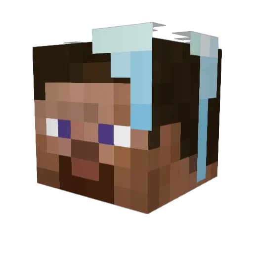 Svell_ Minecraft avatar head, 3D render