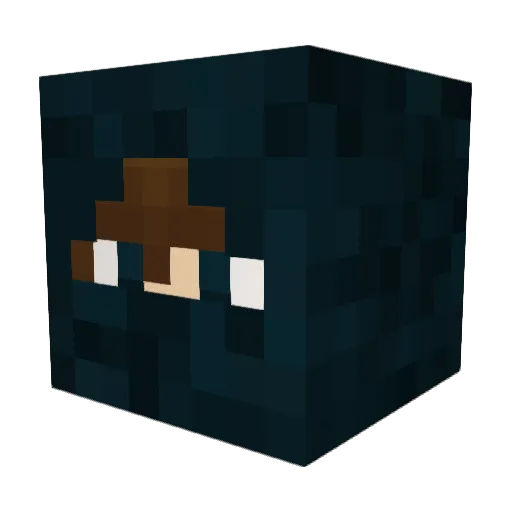 Sven203 Minecraft avatar head, 3D render